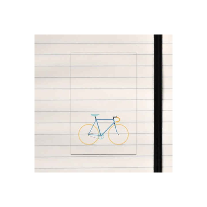 Illustration of a colored race bicycle.