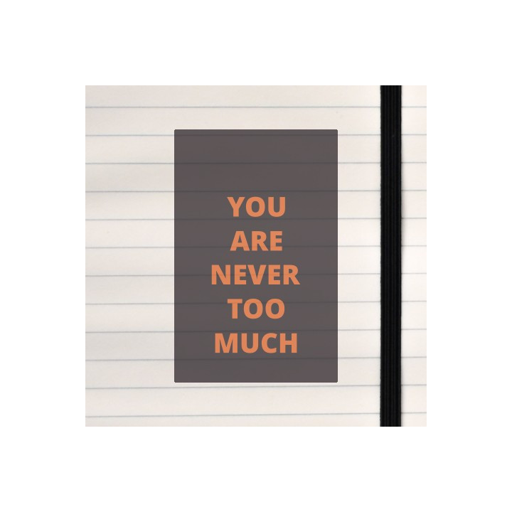 You are never too much on a brownish background.