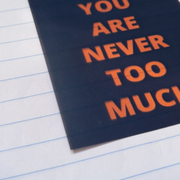 You are never too much on a brownish background.