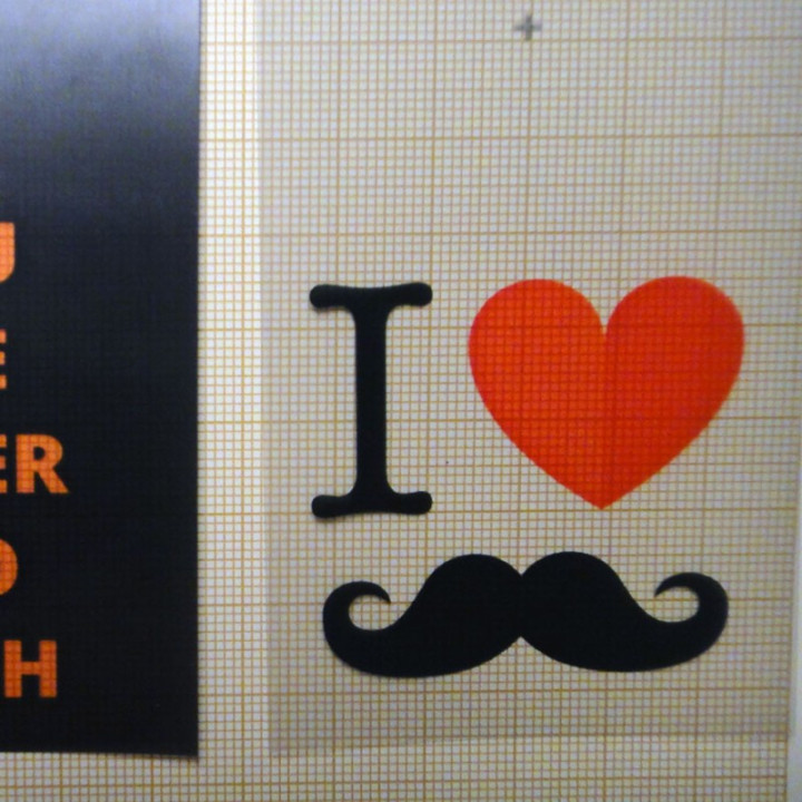A moustache lover's heart