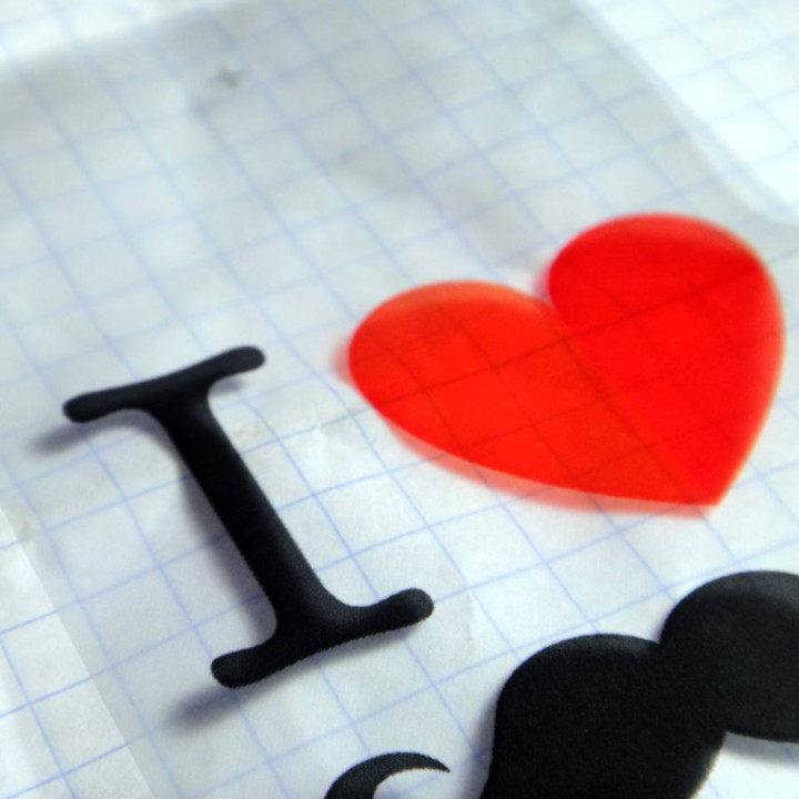 A moustache lover's heart
