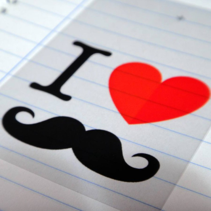 A moustache lover's heart